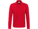 Longsleeve-Poloshirt Classic Gr. XL, rot - 100% Baumwolle, 220 g/m²