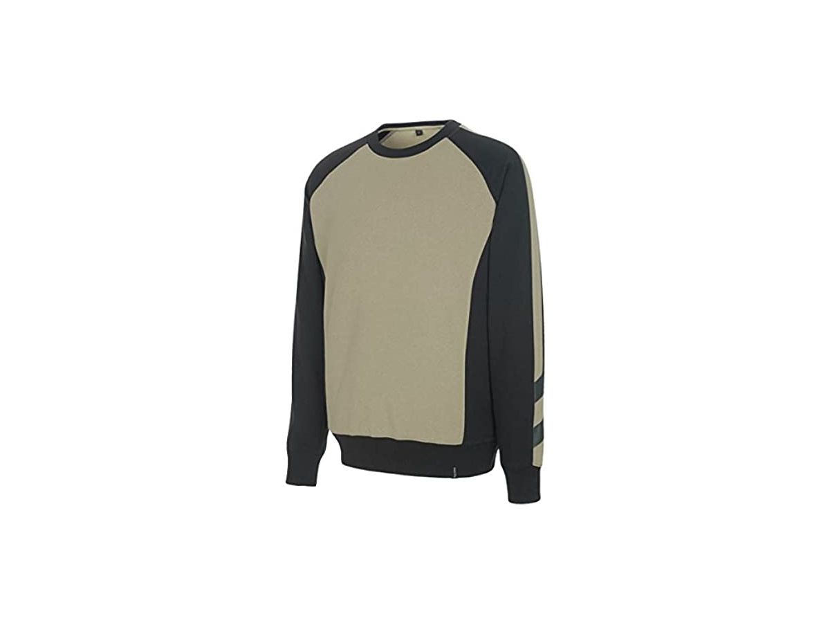 Witten Sweatshirt khaki-schwarz Gr. L - 60% Baumwolle / 40% Polyester, 340 g/m²