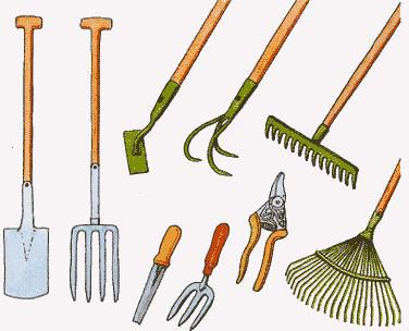 outils pour jardinage