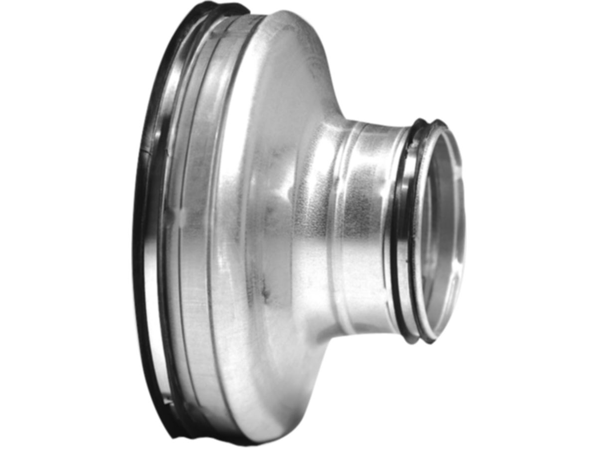 Spiral-Verbindungsnippel redu. 160/080mm - RCU-V gepresst