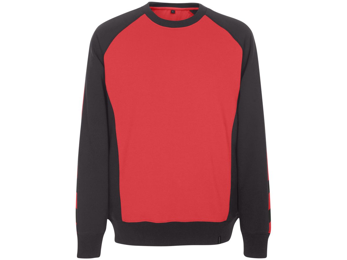 Witten Sweatsh. rot-schwarz Gr. M - 60% Baumwolle / 40% Polyester 340 g/m²