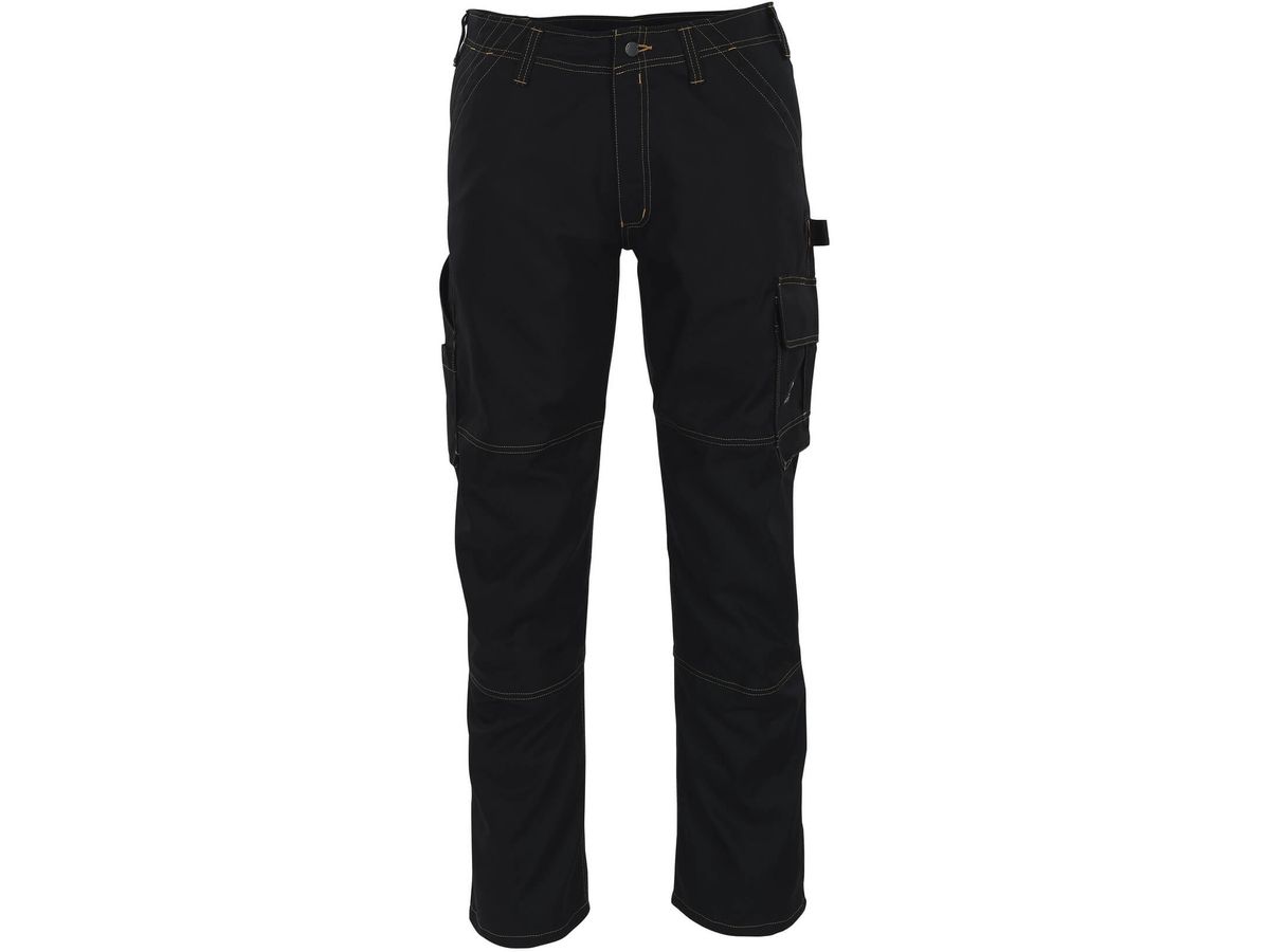 Hose mit Schenkeltaschen, Gr. 82C43 - schwarz, 65% PES / 35% CO