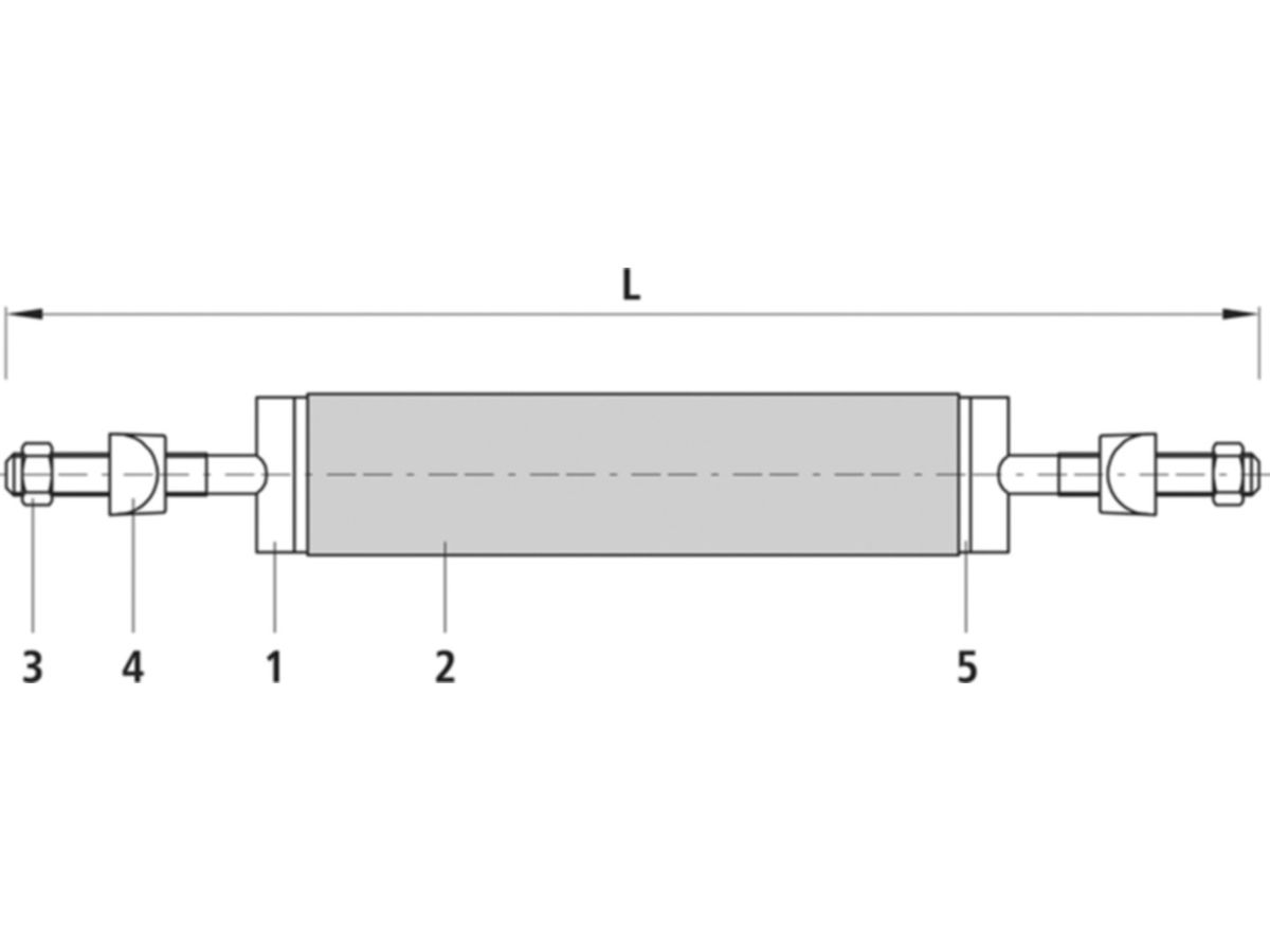Haltebügel INOX  DN 150, L= 570 mm - DA 161-172 mm  3112   OHNE Dichtung
