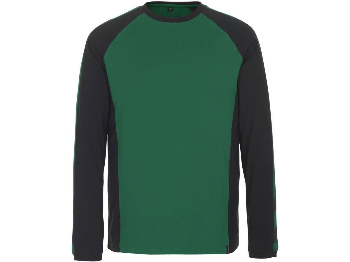 Bielefeld T-Shirt langarm, Gr. S - grün/schwarz
