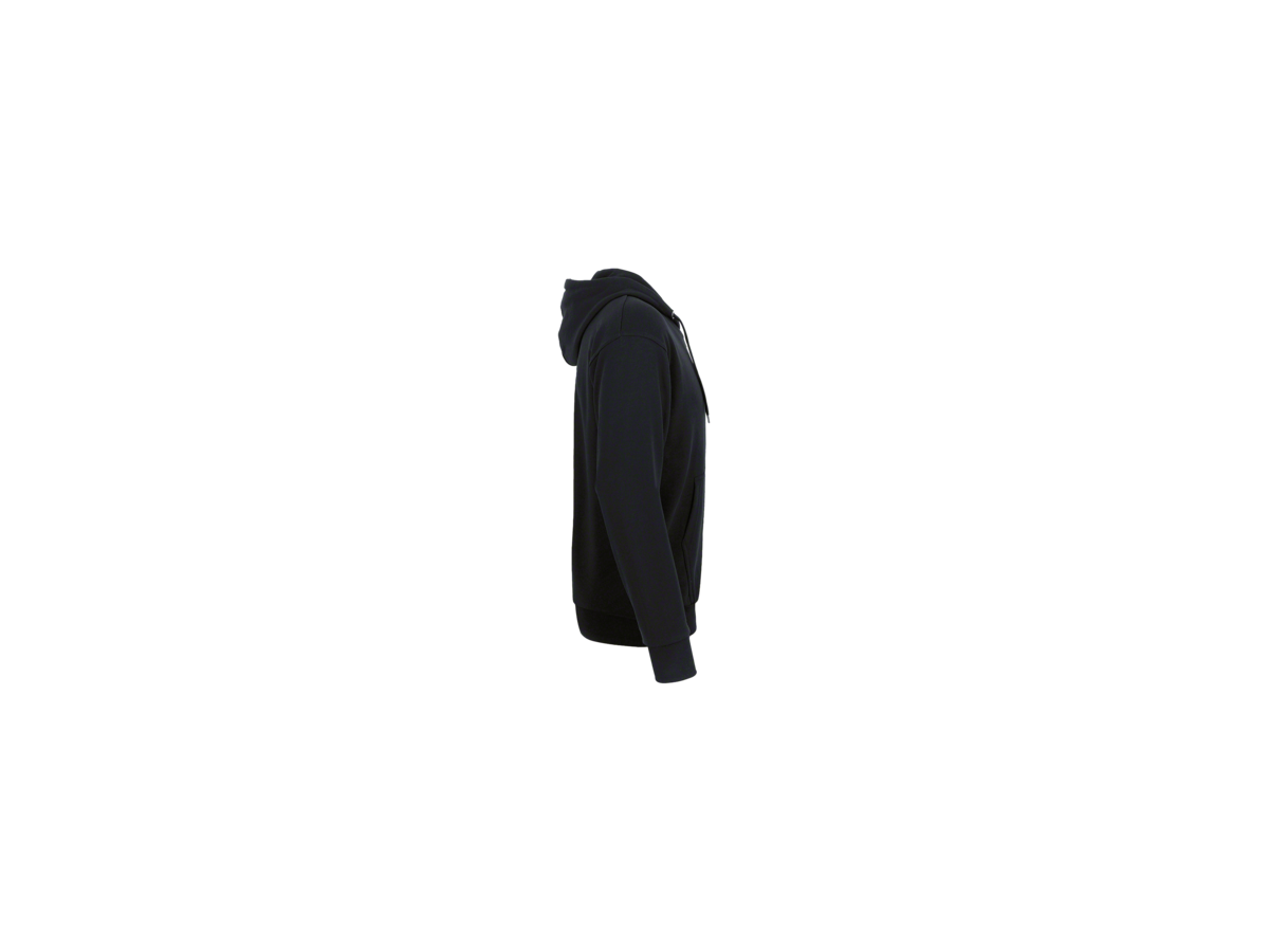Kapuzen-Sweatjacke Premium XS schwarz - 70% Baumwolle, 30% Polyester