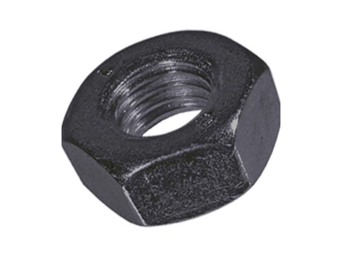 Sechskantmuttern 0,8 d Stahl 10 schwarz - DIN 934