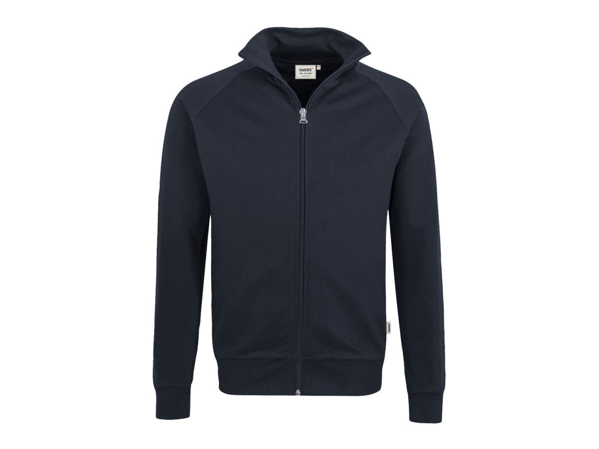 Sweatjacke College Sportlicher Raglan- - Schnitt 70% Baumw. 30% Polyest.300 g /m²