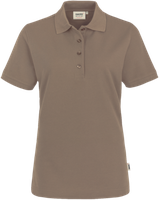 Damen-Poloshirt Perf. Gr. 2XL, nougat - 50% Baumwolle, 50% Polyester, 200 g/m²