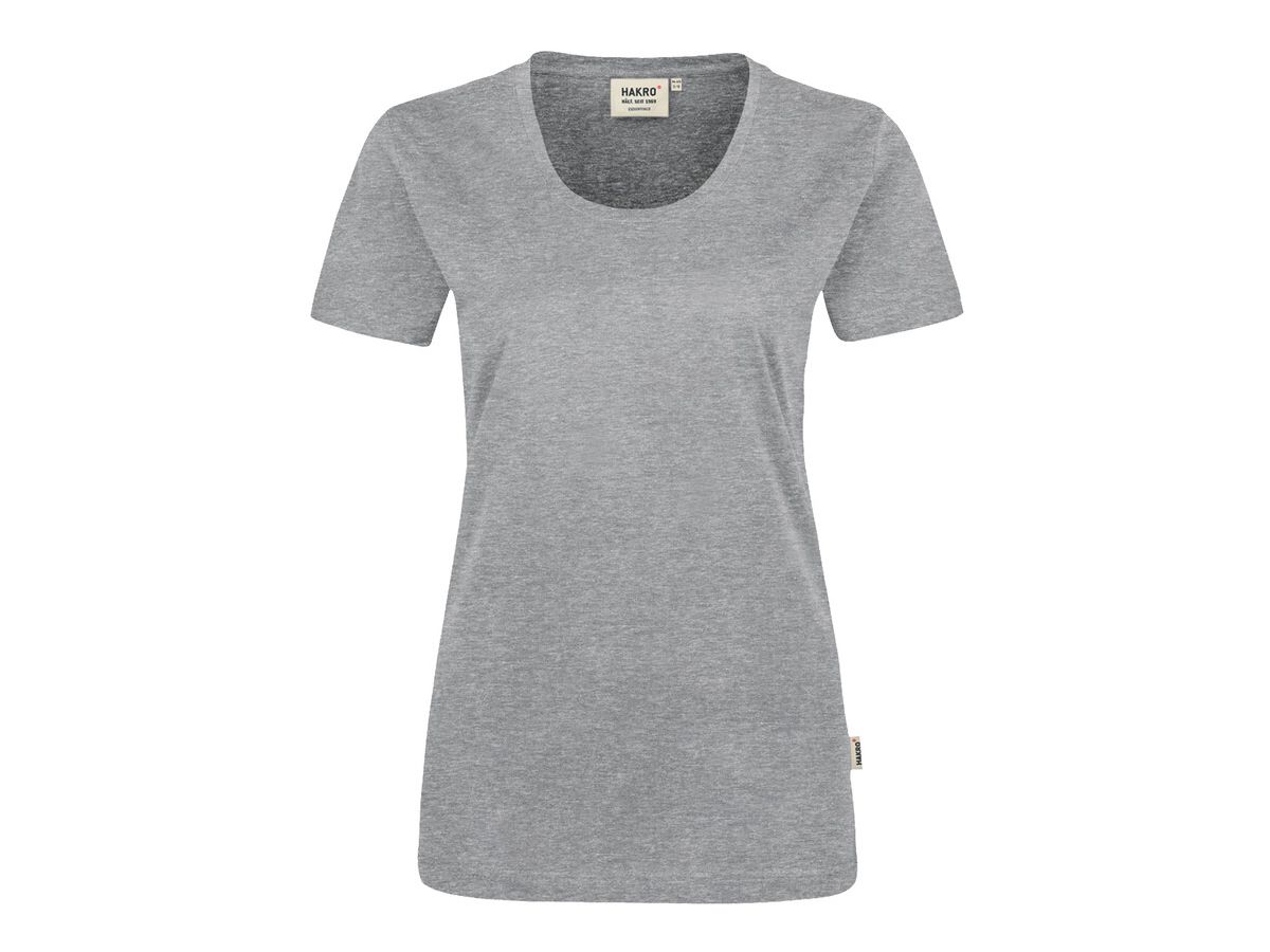 Damen T-Shirt Classic, Gr. 3XL - grau meliert