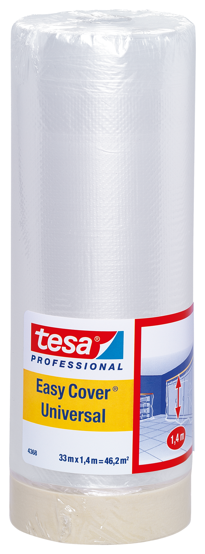 Abdeckfolie TESA Easy Cover - Innenbereich, die 2-in-1-Lösung