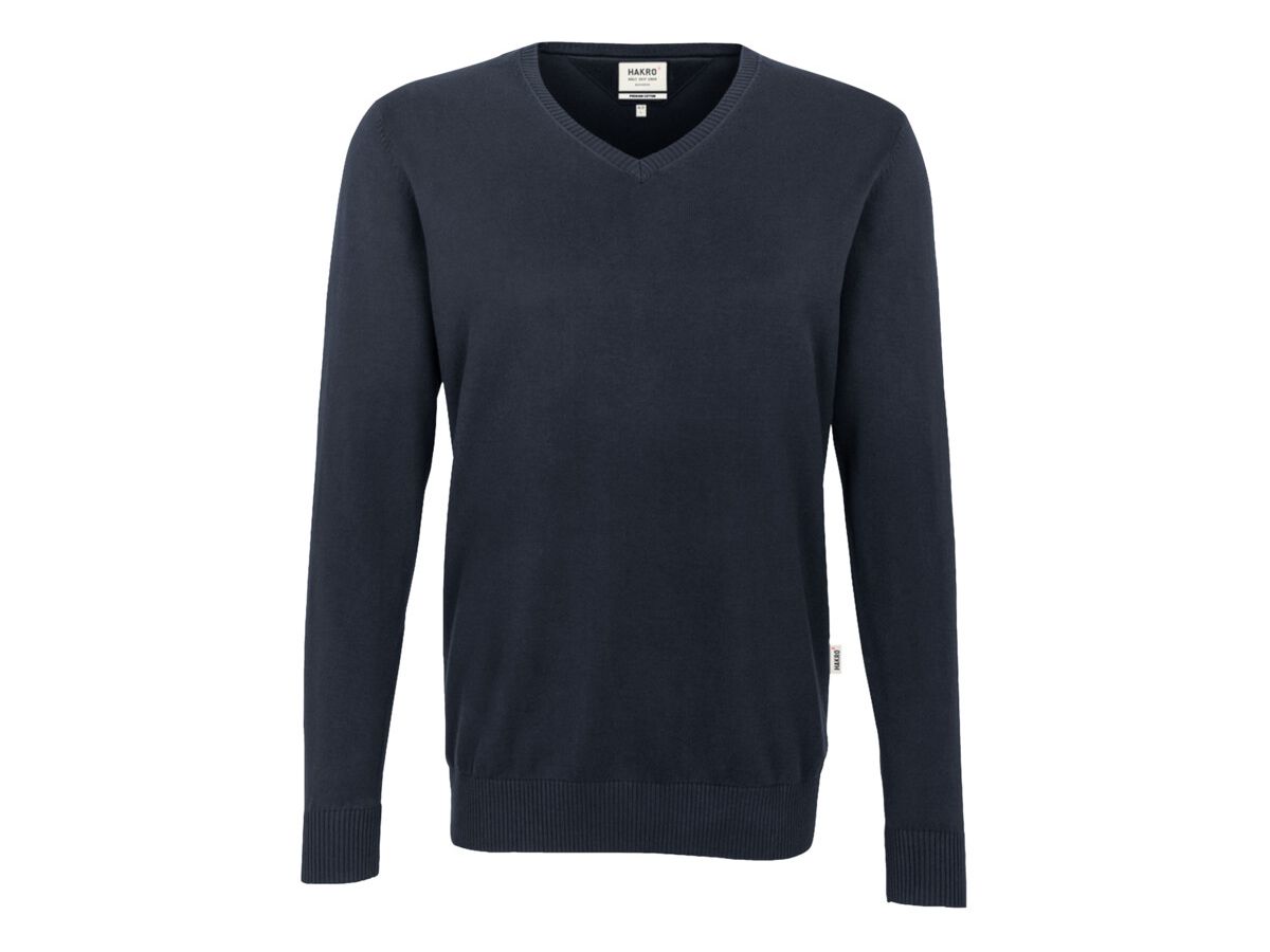 V-Pullover Premium - 100 % Baumwolle