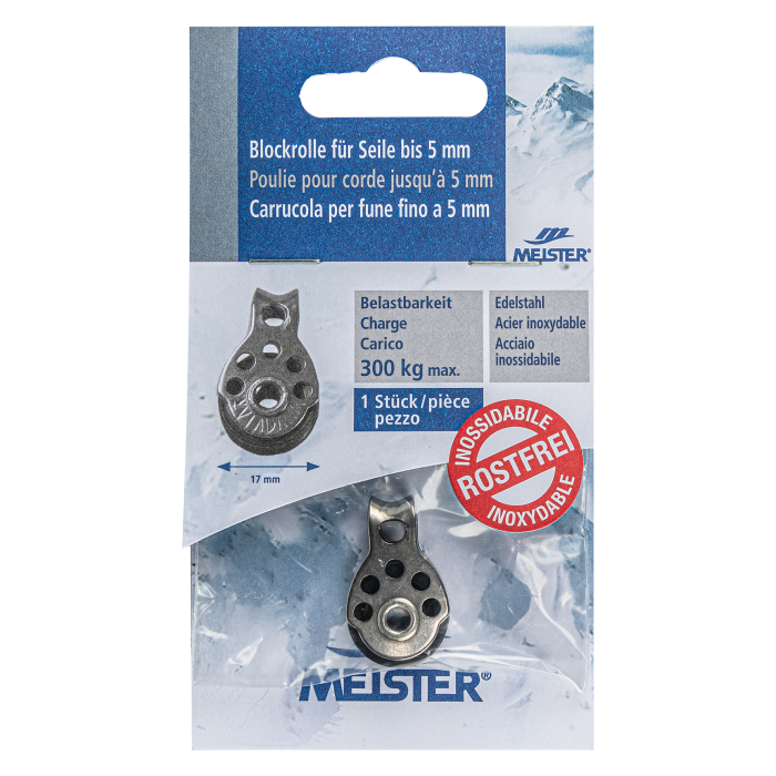 Blockrolle MEISTER Edelstahl Inox