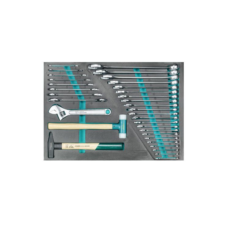 Werkstattwagen "Swiss Team" 297-tlg. - Technocraft, 1/4+3/8-1/2" 8 Schubladen