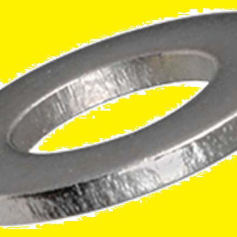 Scheiben ohne Fase Messing vernickelt - DIN 125A