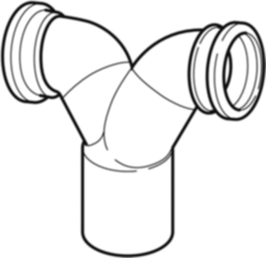 Geberit PE Wandklosett-Doppelbogen 180°