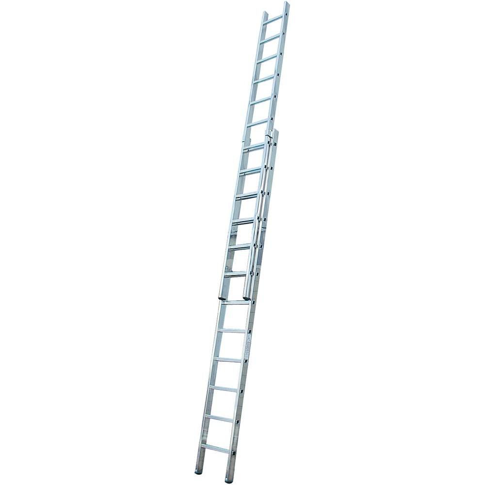 Mehrzweckleiter Aluminium, 2-teilig - 2x10 Sprossen