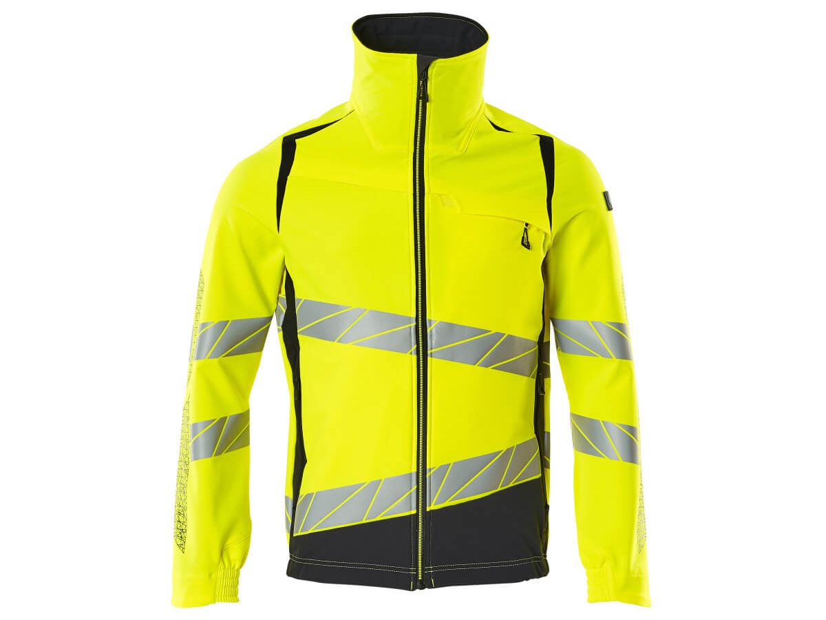 Jacke ultimate Stretch, Gr. M - hi-vis gelb/schwarzblau