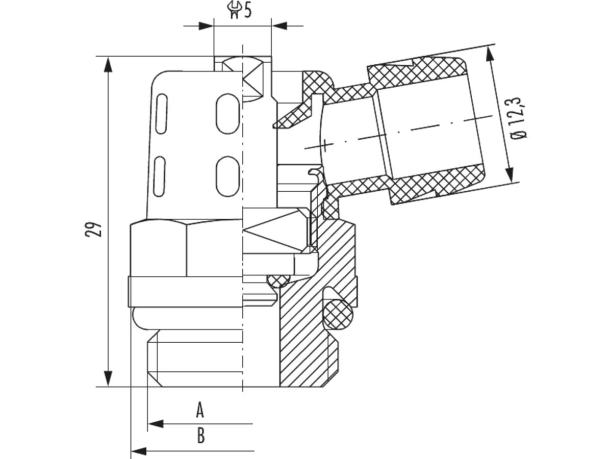 Entleerungshahnen drehbar 3/8"