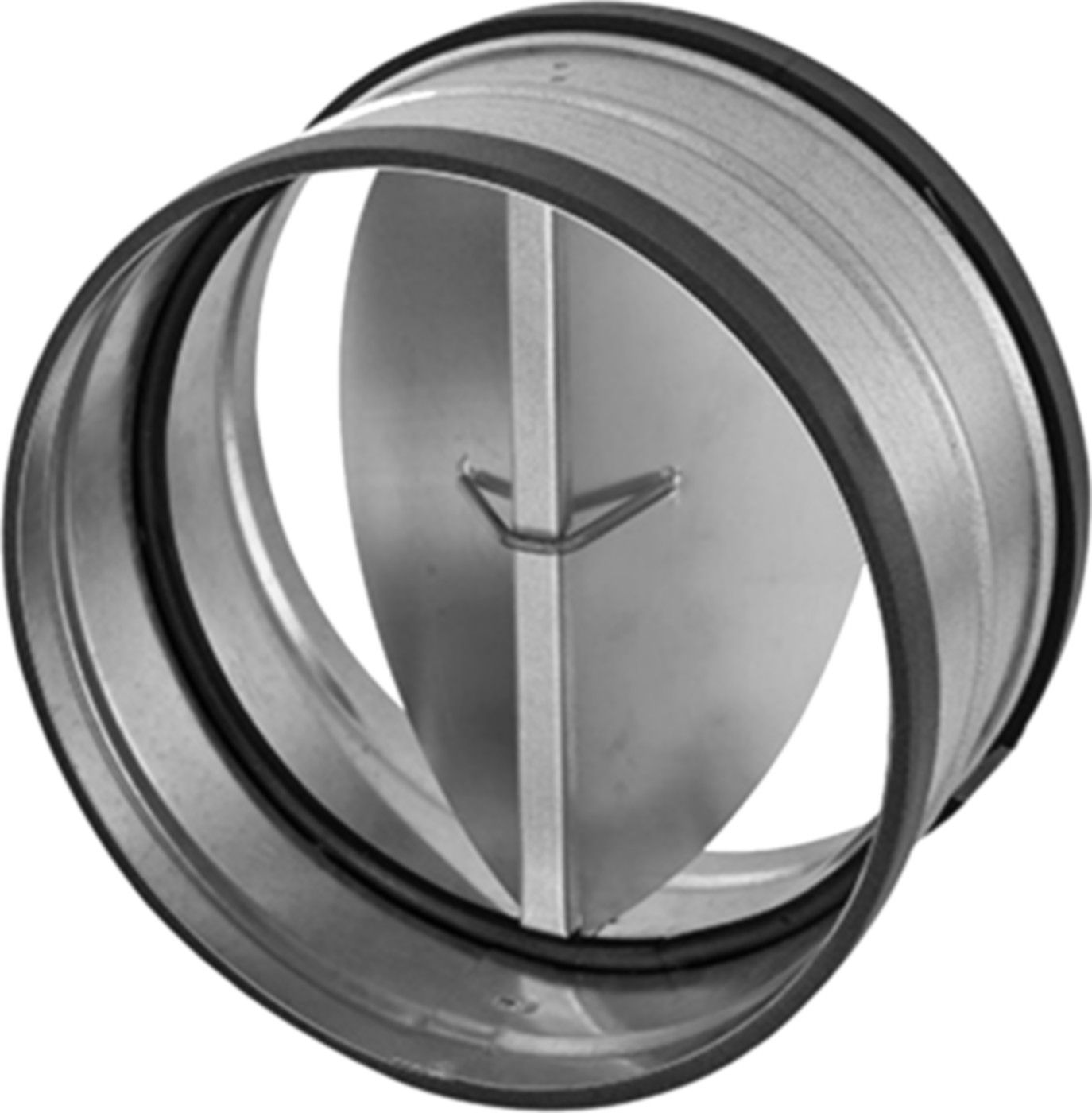Spiralrohrrücksperrklappe lang