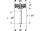 Geberit Pluvia Dachwassereinlauf - mit Flansch, für Rinnen: 12 l/s