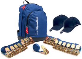 Umreifungsgurtenset in Rucksack - 20x SpanSet Typ 20004-1P5 25 mm breit