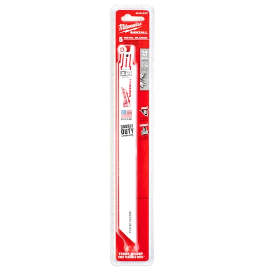 Säbelsägeblatt Milwaukee THIN Bi/Kobalt - 230x1.8mm, 14Z, 4-10mm Stahl/Inox,5er P