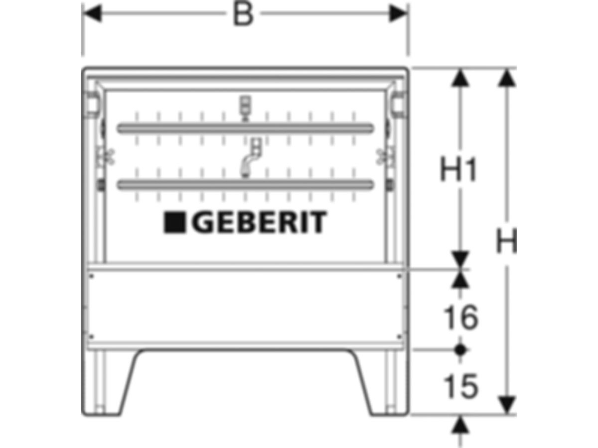 PushFit Verteilerschrank 75x49 cm