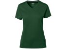 Cotton Tec Damen V-Shirt, Gr. M - tanne