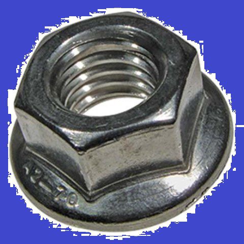 Sechskantmuttern mit Flansch INOX A2 - (ohne Verzahnung) ISO 4161 DIN 6923