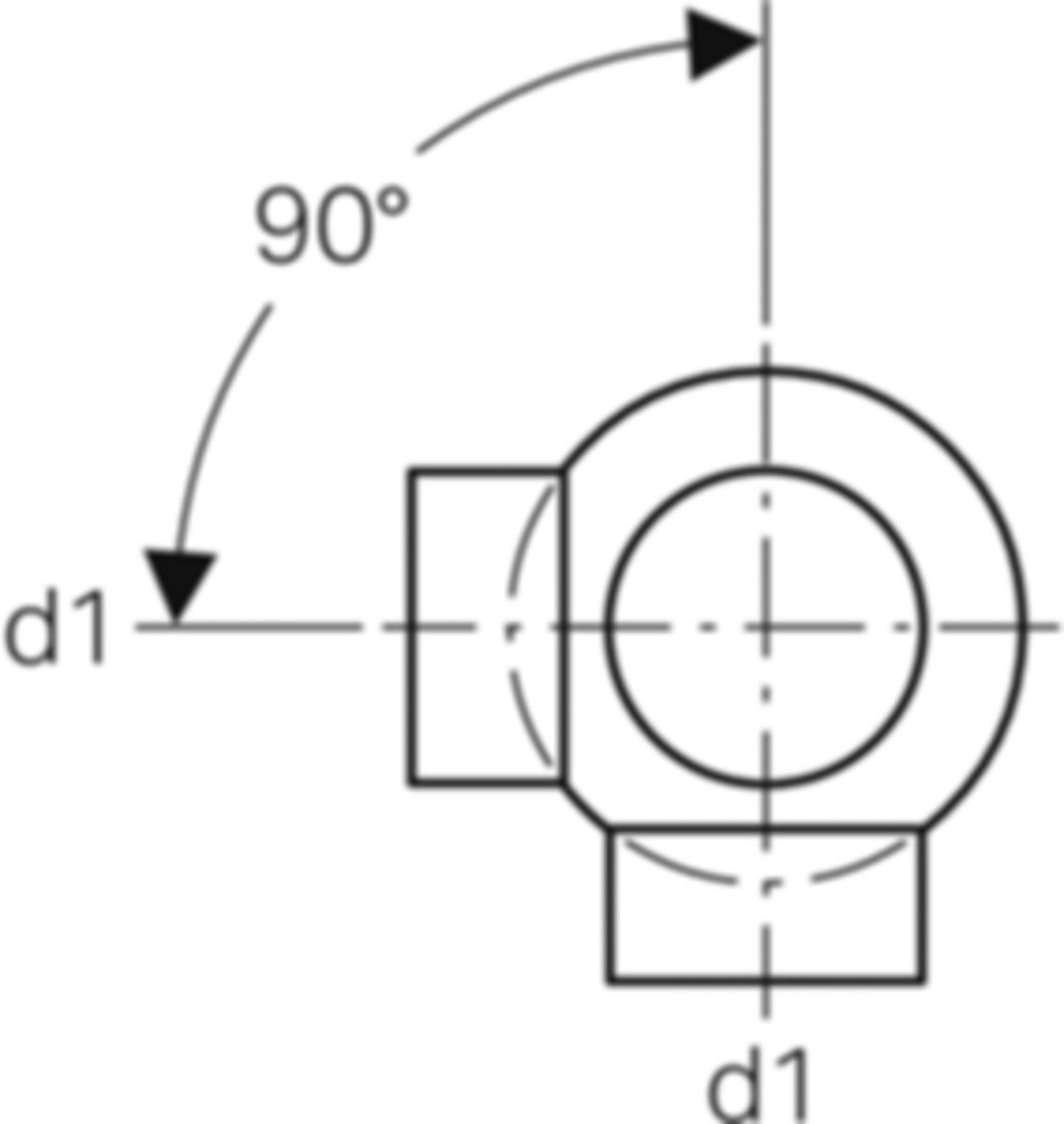 Geberit PE Eck-Abzweig 90°