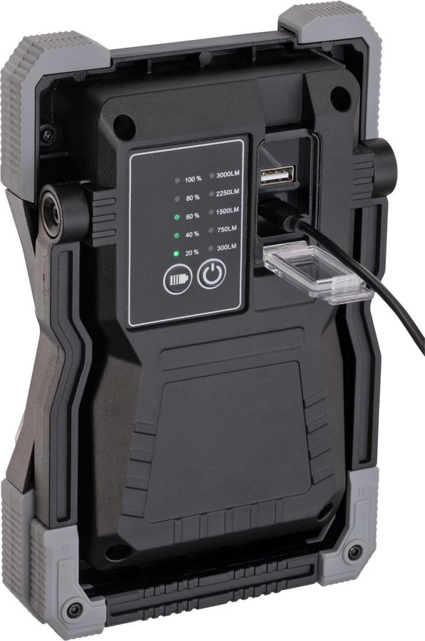 Arbeitsleuchte LED RUFUS 3000lm - 30W mit Akku, IP65