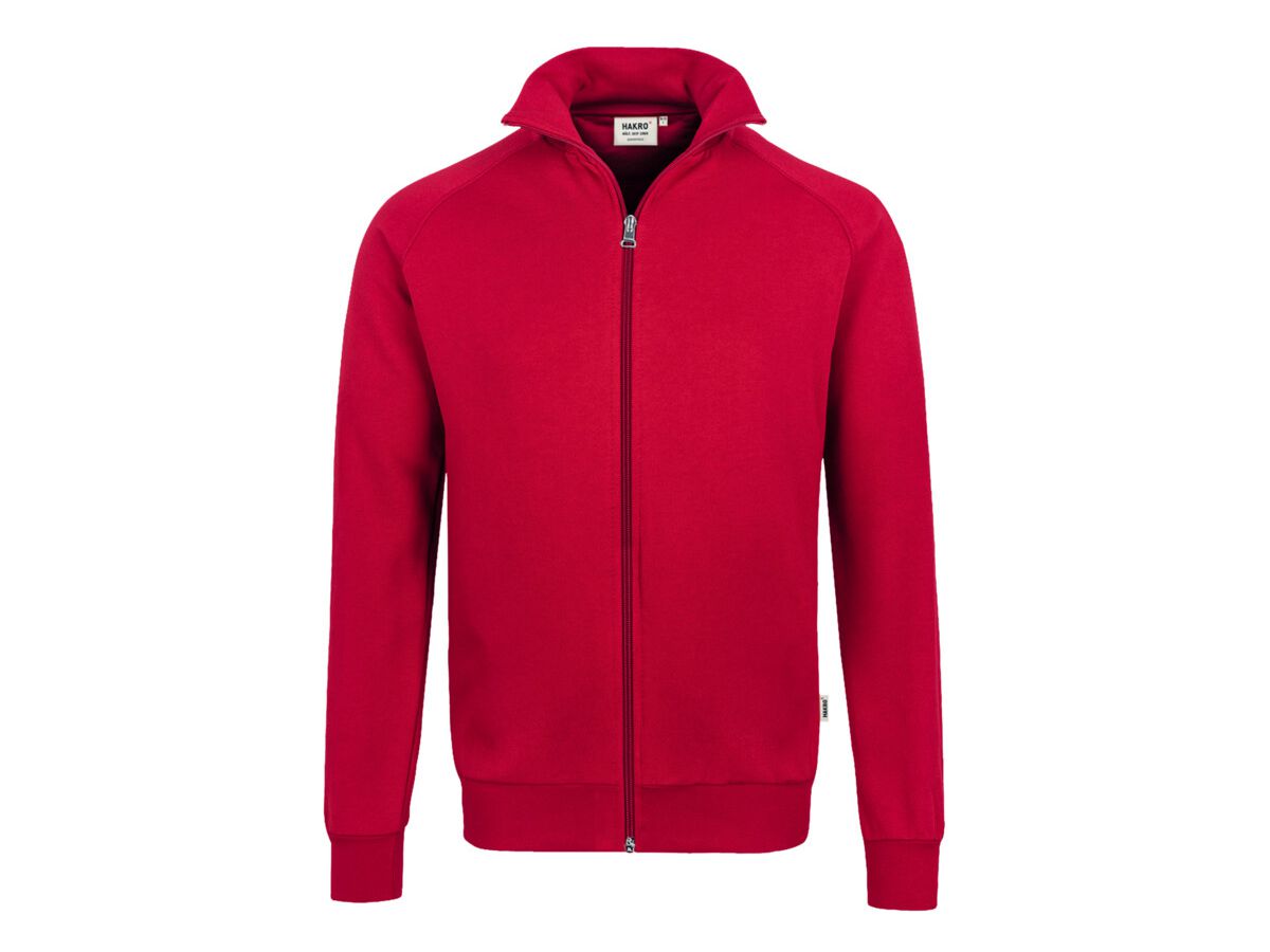 Sweatjacke College Sportlicher Raglan- - Schnitt 70% Baumw. 30% Polyest.300 g /m²