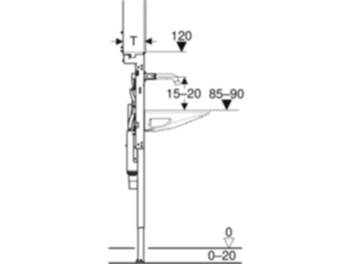 Geberit Duofix für Geberit ONE 125 cm - Markteinf: 2019-10-01