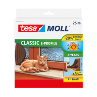 Dichtungsband TESA Moll E-Profil - 9mmx25m, braun