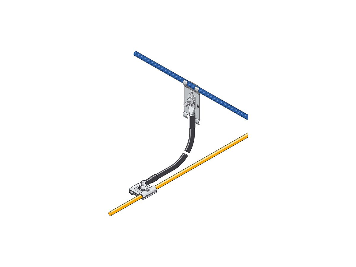 Seilanschluss-Set FL15 Inox - Draht 6-10mm, Spannbereich Seil 6+8mm