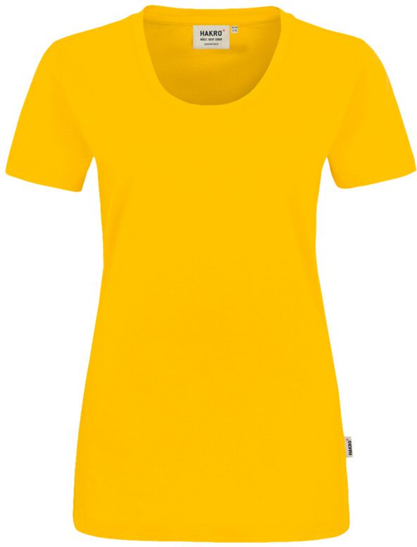 Klassisches T-Shirt mit femininem Rund- - hals-Ausschnitt. 100 % Baumw. Gr. XS-3XL