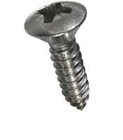 Linsensenk-Blechschrauben INOX A4 7983C - Kreuzschl. Pozidriv Form Z mit Spitze