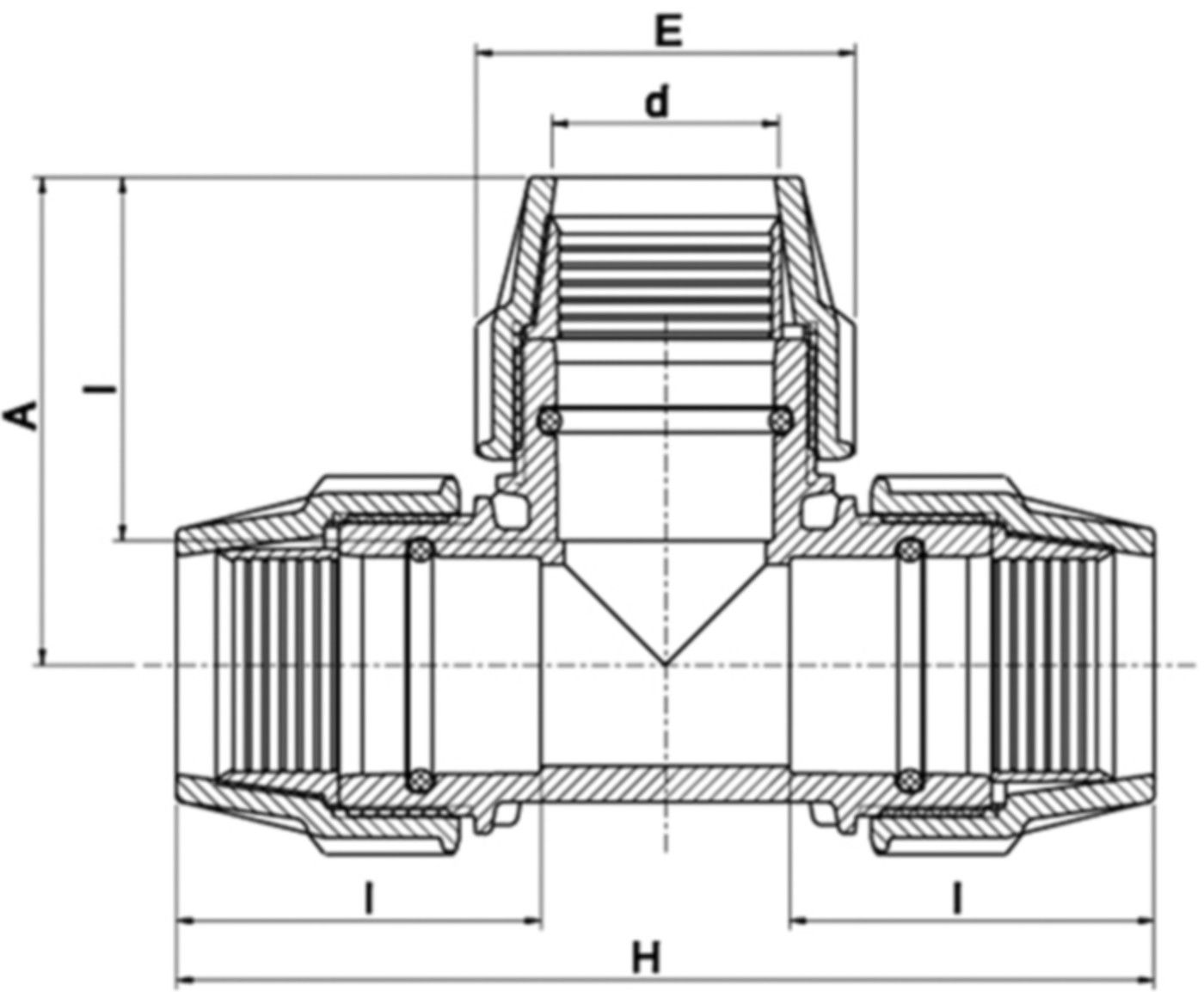 Plasson T-Verbindungsstück - Typ 7040
