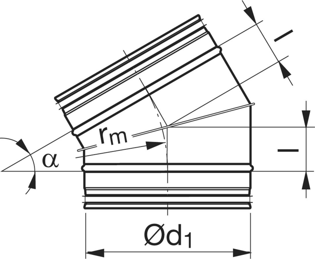 Segmentbogen 30° - BFU