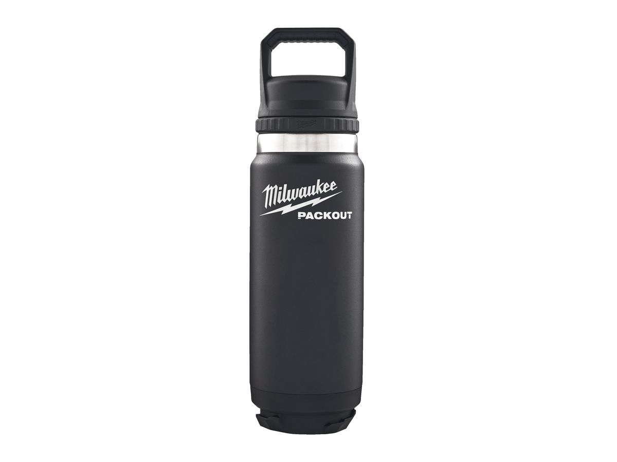 Thermosflaschen MILWAUKEE PACKOUT - 700 ml mit Schraubdeckel, schwarz