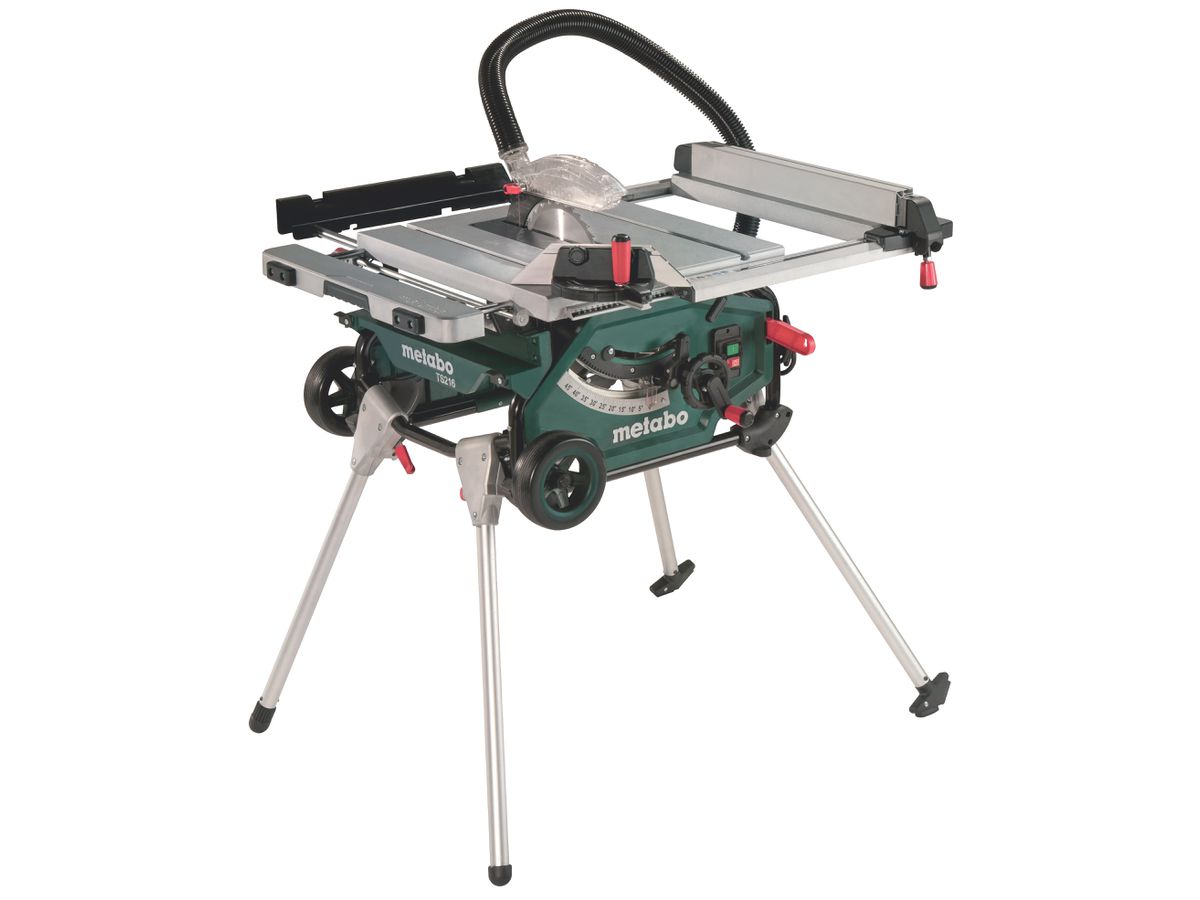 Tischkreissäge Metabo TS 216, 1500 W - Schnitth. 63 mm, mit Untergestell