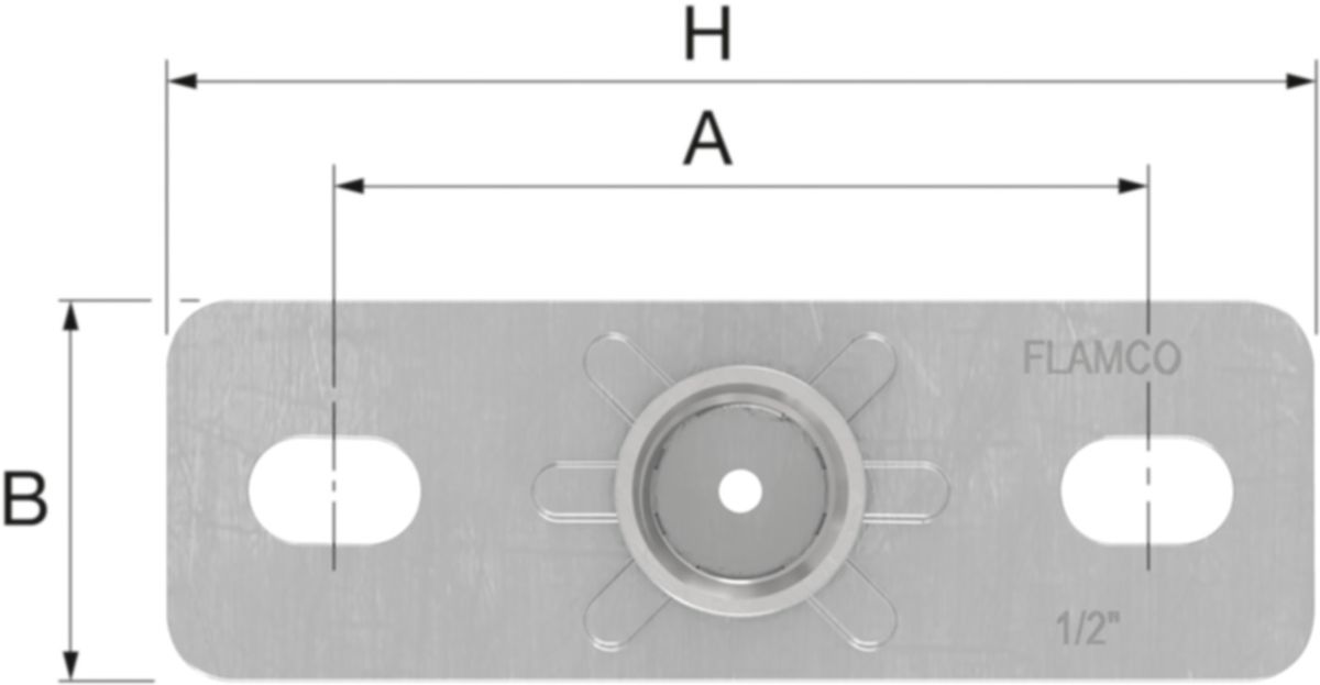 Grundplatten FLAMCO SRG 2 - mit Innengewinde