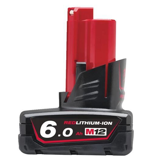 Akku-M12 Li-lon Milwaukee B6 Red 12V - 6.0 Ah.