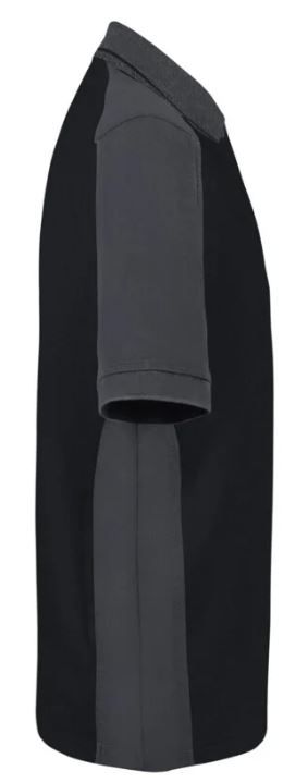 Hakro Poloshirt Contrast Mikralinar Gr.L - schwarz/karbongrau