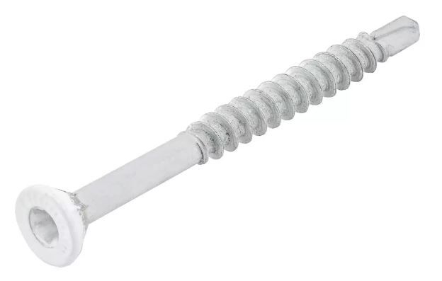 Senk-Holzbohrschrauben Torx - Verzinkt blau, RAL 9010 weiss
