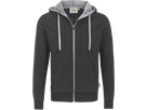 Kapuzenjacke Bonded M anthrazit/silber - 55% Polyester, 45% Baumwolle, 340 g/m²