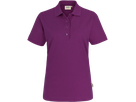 Damen-Poloshirt Perf. Gr. S, aubergine - 50% Baumwolle, 50% Polyester, 200 g/m²
