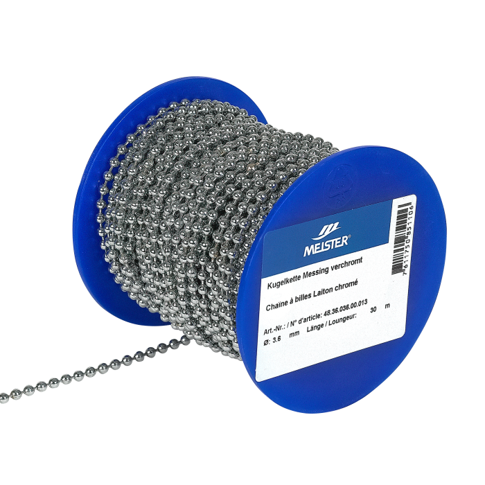Kugelkette MEISTER Messing verchromt
