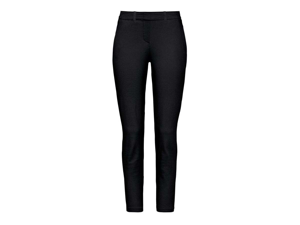 Damen 7/8-Hose Stretch, Gr. XL - schwarz