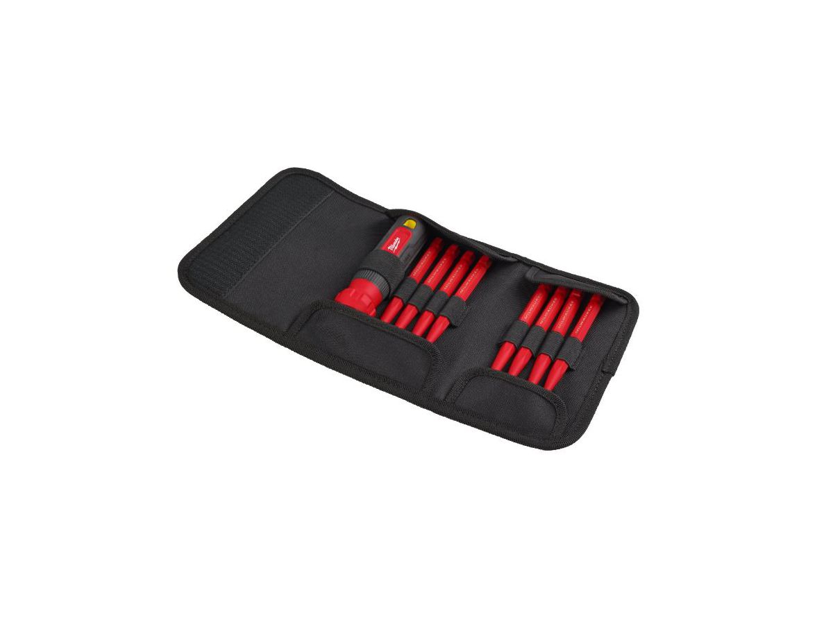 Multi-Bit Schraubendreher PH/PZ/TX - Milwaukee, 10-in-1, VDE geprüft
